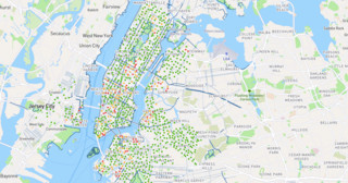 Mapa das estaÃ§Ãµes Citi Bike de Nova York