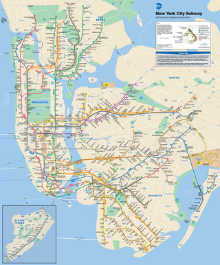 Mapa da rede MTA de metro de Nova York